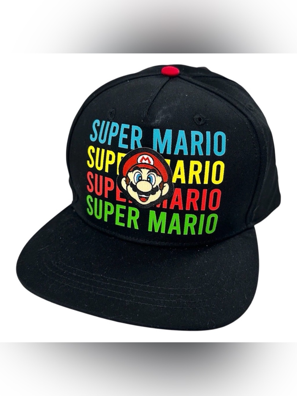 Bioworld Super Mario Nintendo Snapback Hat Black Mario NWT 2021